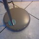 FLOOR lamp design COREP, lacquered steel taupe color, reclining