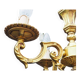 Lustre 4 feux en bronze