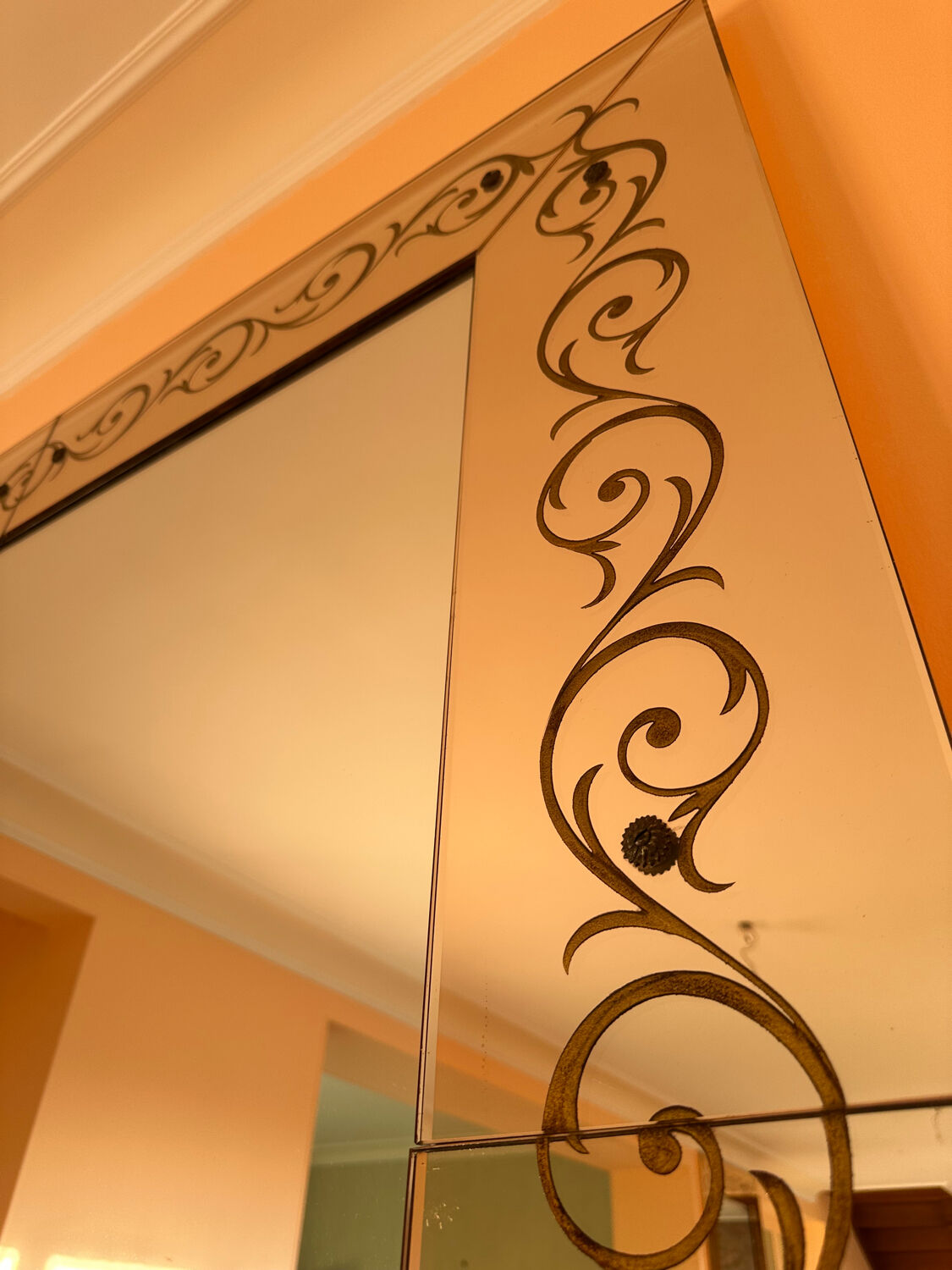 Bistro mirror brasserie in excellent condition.