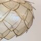 Pair of Lotus mother-of-pearl pendant lights