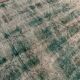 Distressed Turkish Narrow Runner 288x84 cm wool Vintage rug, Overdyed Green