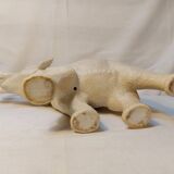 Large Art Deco ceramic white elephant from the 60s