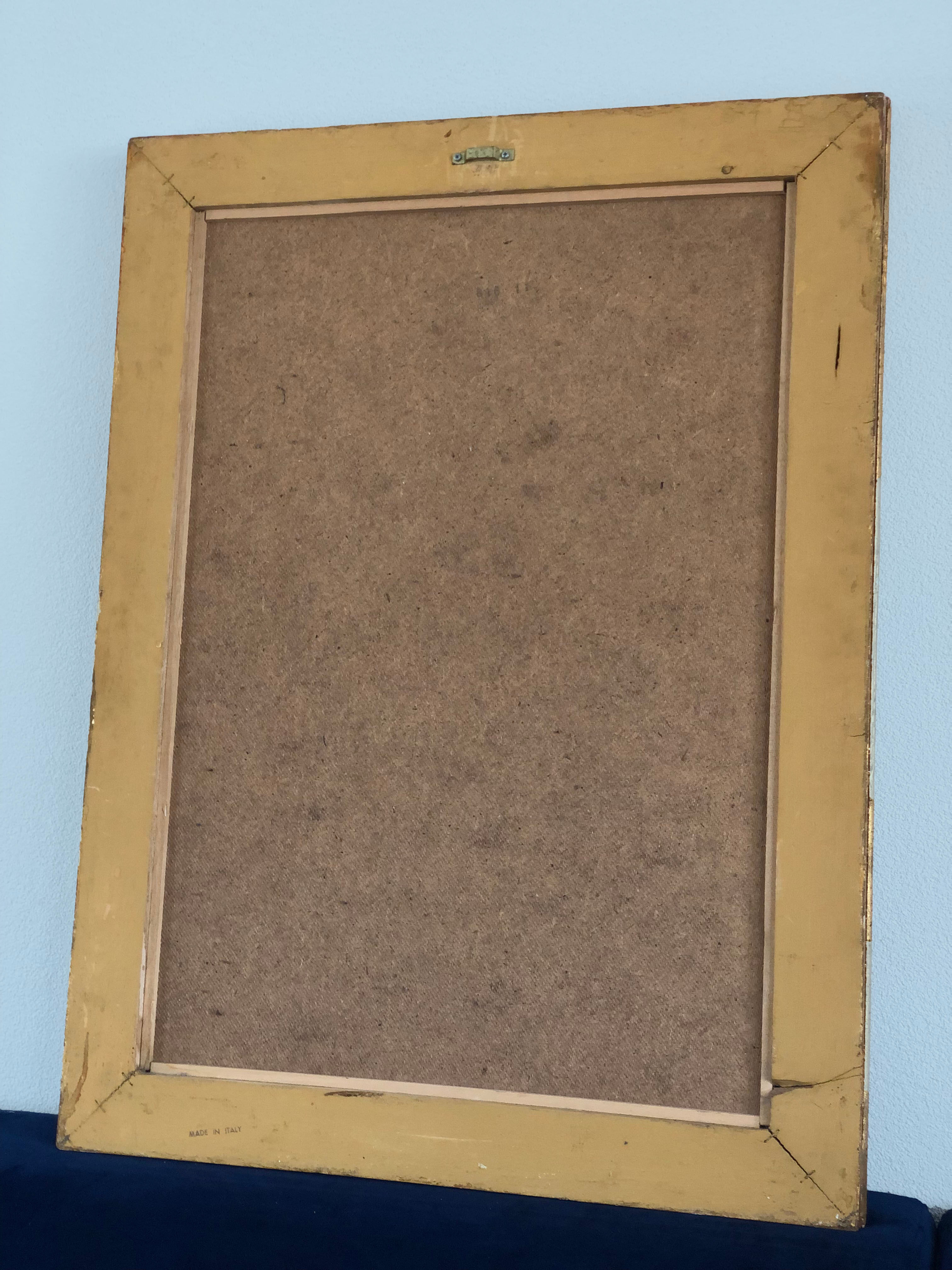 LaBarge Italian faux bamboo Hollywood Regency mirror 1980s