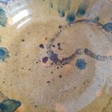 VALLAURIS Flat soup bowl antique Glazed terracotta 30.5 cm