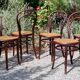 5 chaises Thonet n°14 de 1875