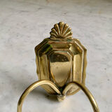 Brass wall candlesticks