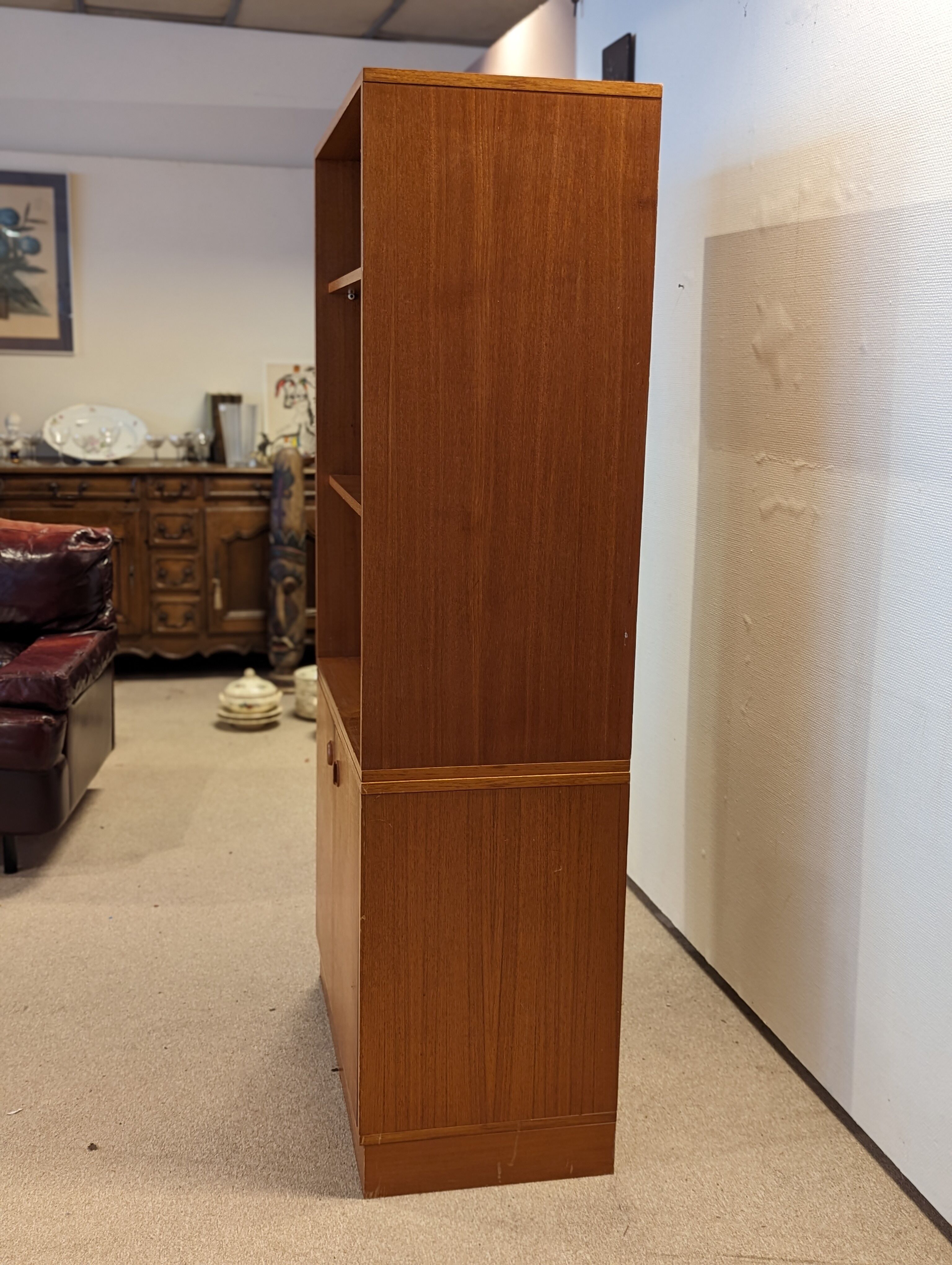 Teak shelf sideboard 60s