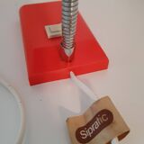 Mini orange plastic desk lamp