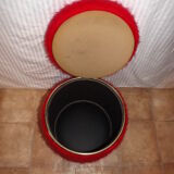 Ottoman red vintage 1960 retro