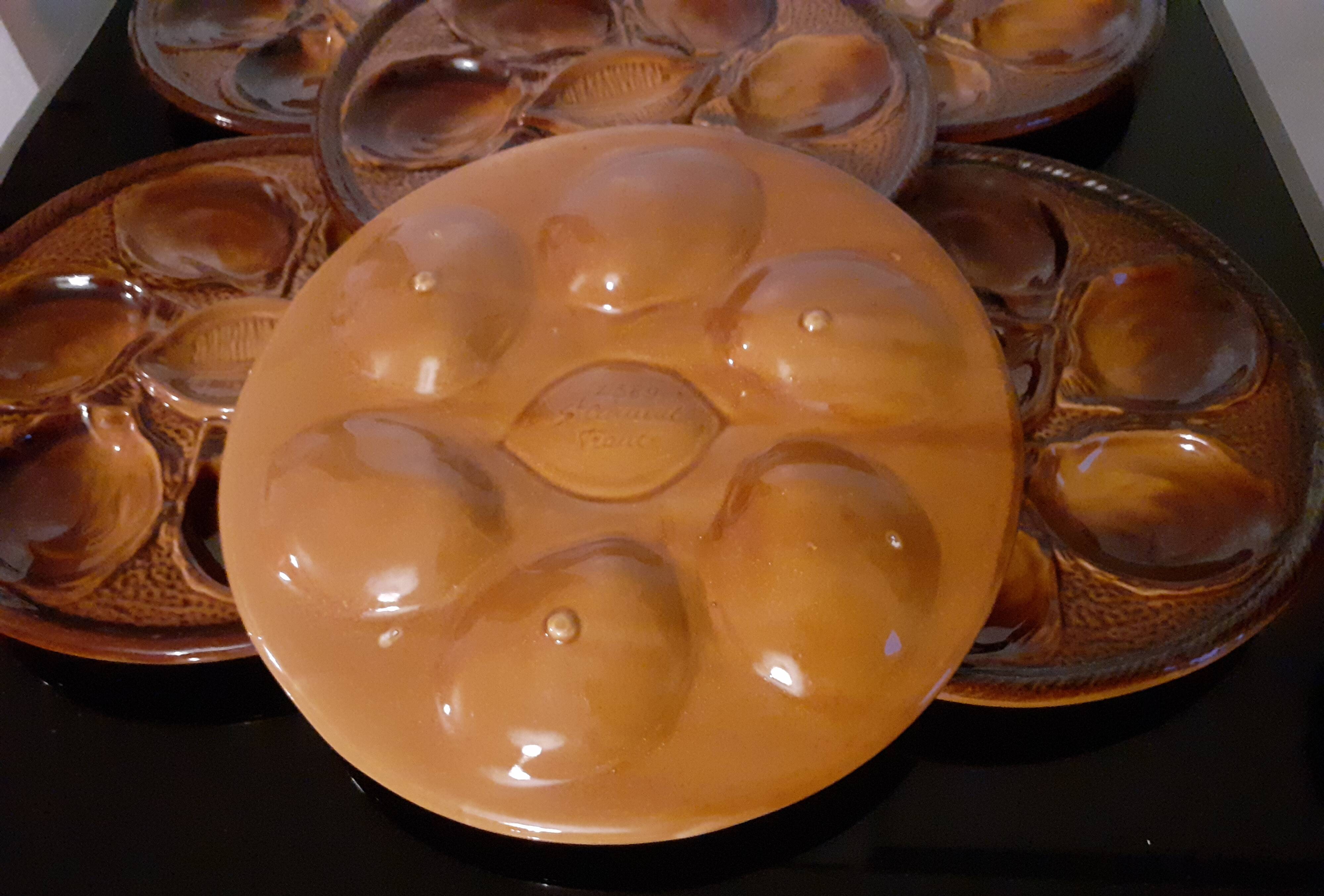 Saint-Clément / Set of 6 oyster plates