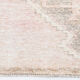 3x11 dusty beige & brown vintage runner rug
