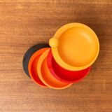 Extendable space-age pivoting bowls from the mid-century by Emsa, 1960s, set of 2.