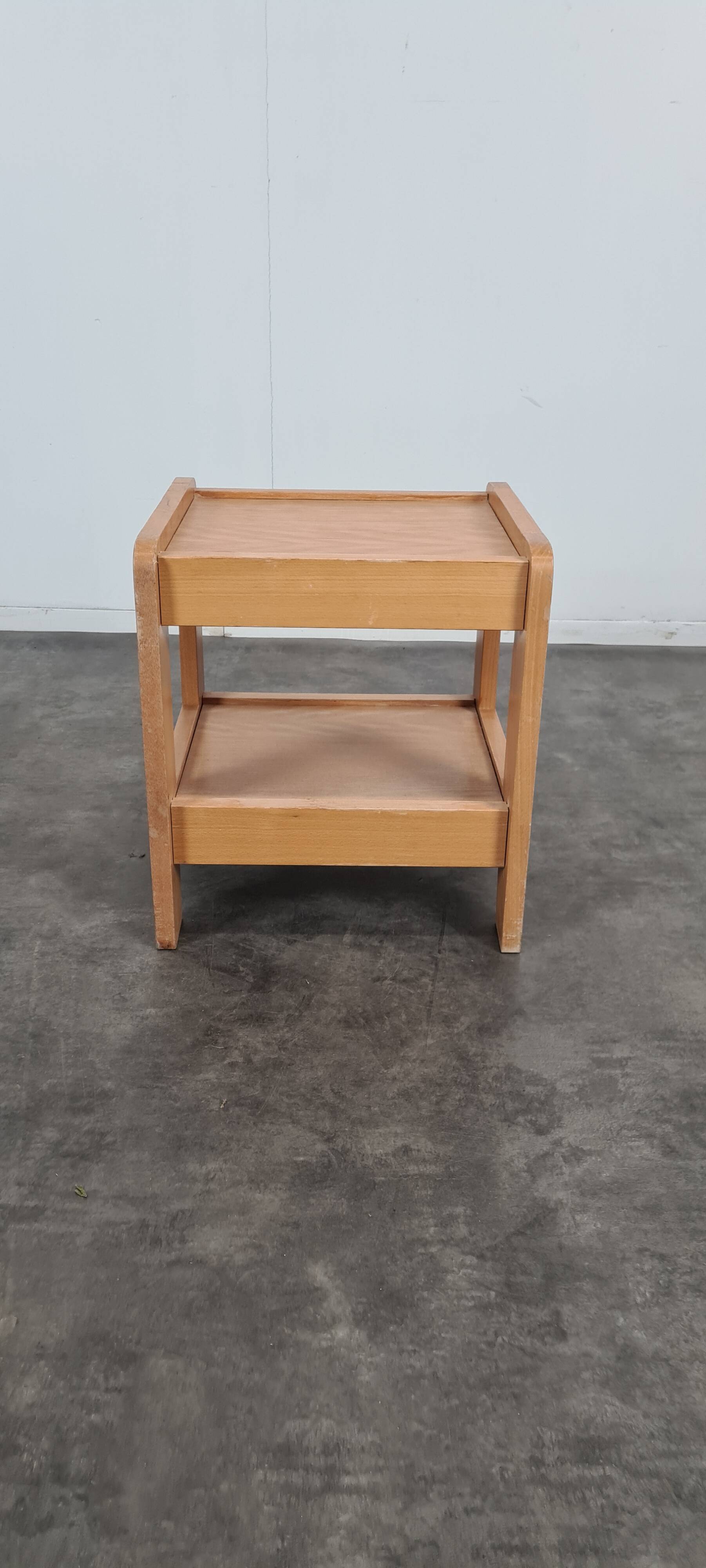 Vintage pine bedside table