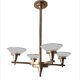 Chandelier Art Deco geometric shape, vintage c 1935
