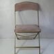Folding chair chaisor powder pink velvet