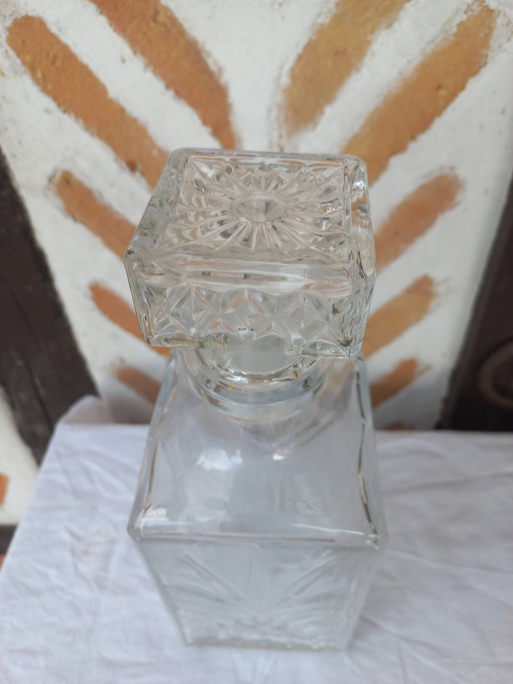 Vintage "ears of corn" whiskey decanter