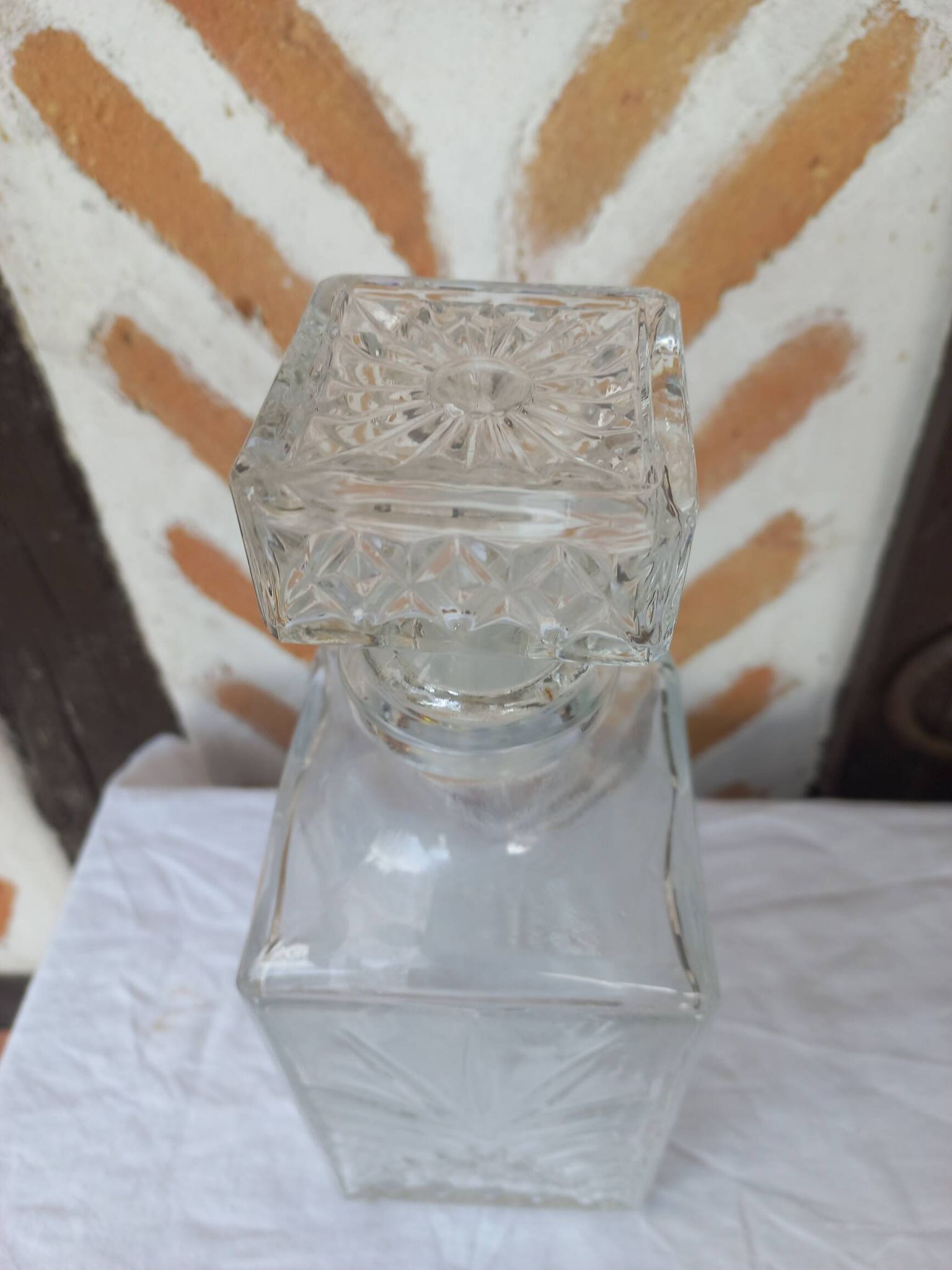 Carafe à whisky vintage "épis"