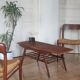 Table basse années 60 plateau réversible