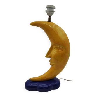 Lampe Francois Chatain céramique lune