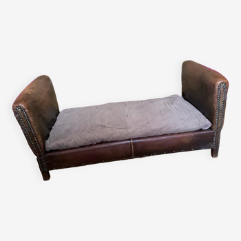 50s leather club sofa