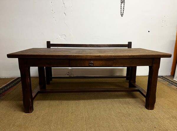 Table de ferme avec banc