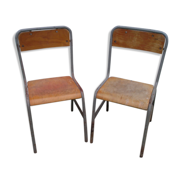 Paire de chaises Cannone PTT 1970