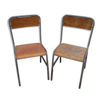 Paire de chaises Cannone PTT 1970