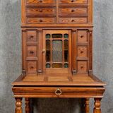 Napoleon III period tiered happiness of the day desk in pine circa 1880