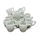 White Ceramic Mini-Chopes/Shot Basket Decor