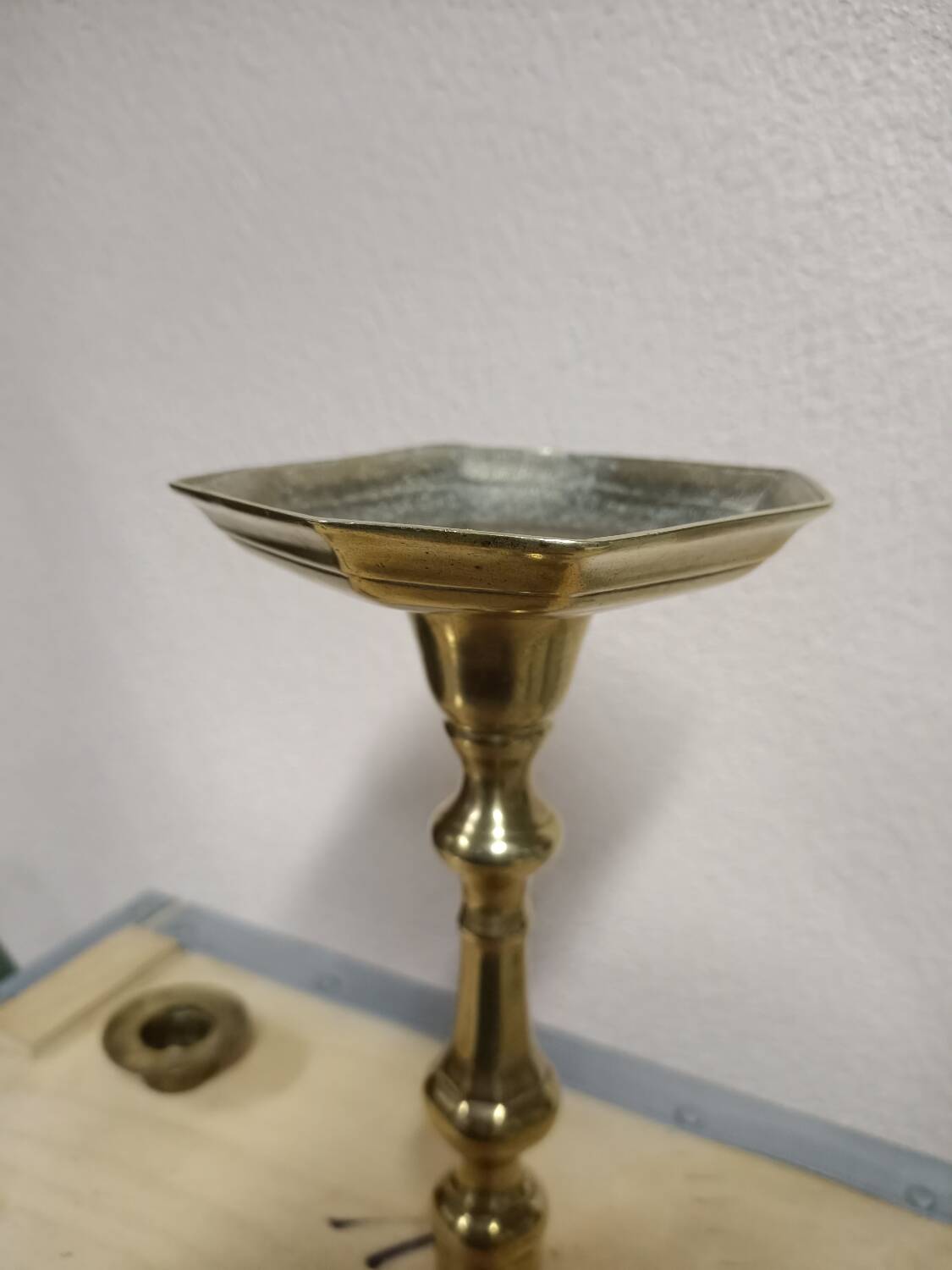 Gilded bronze candle holder