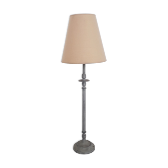 Table lamp in grey metal 1970