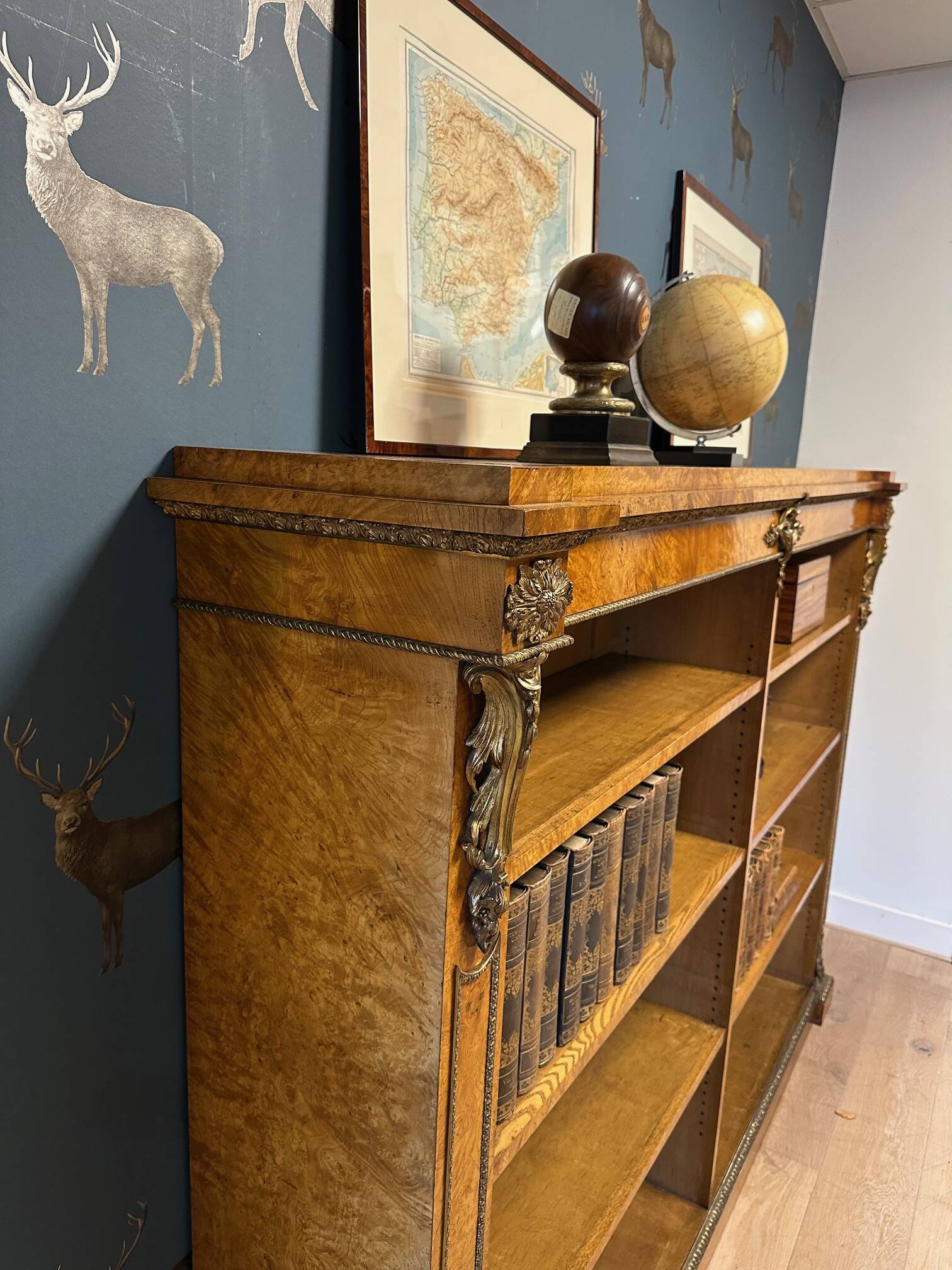 Antique open bookcase