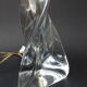 Large lamp foot 70s, crystal of St Louis