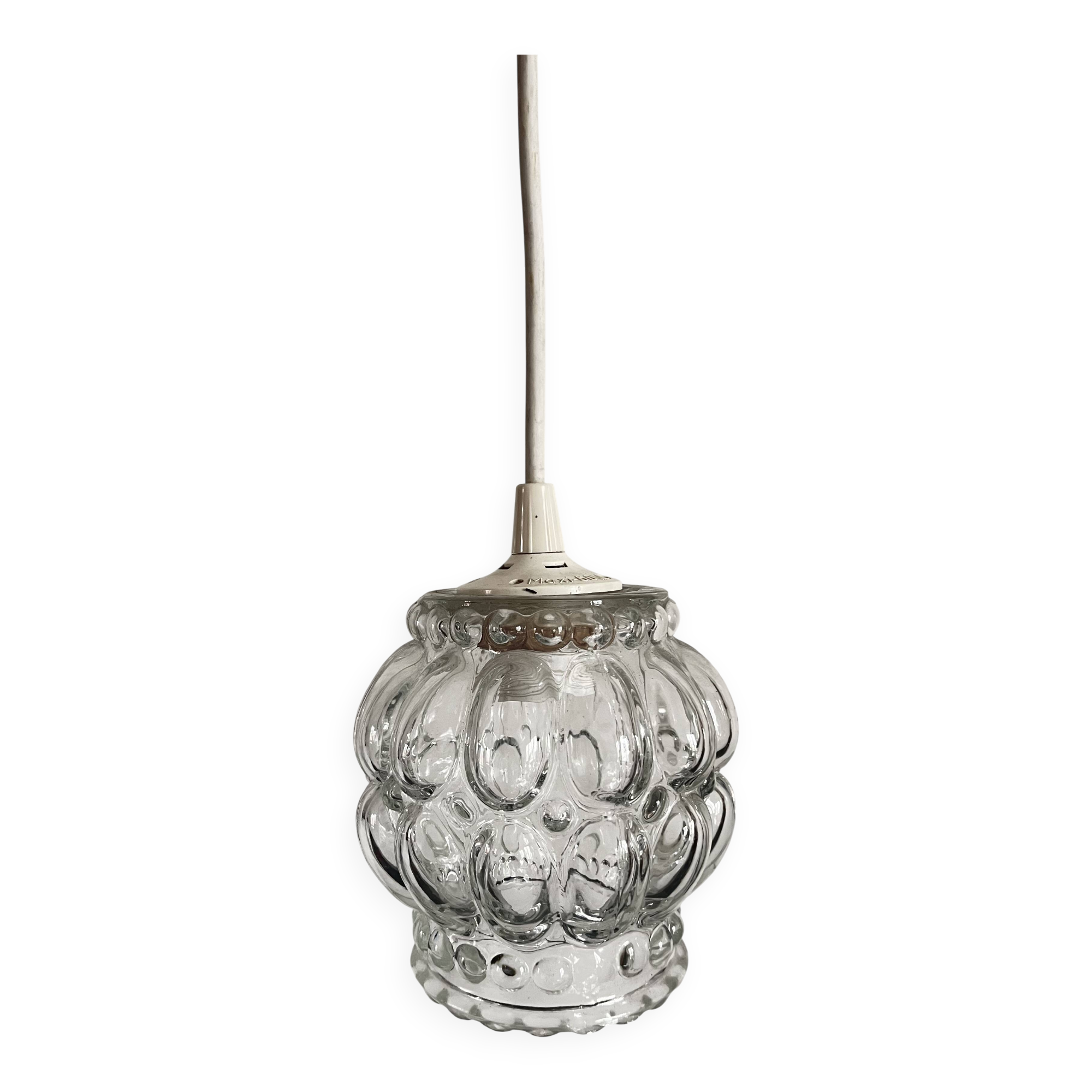 Small bell-shaped suspension in lily of the valley bubble glass