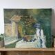 Vintage canvas painting after Childe Hassam