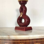 Candlestick ceramic art of bordeaux 1930