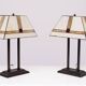 Lampes de table Art Déco Tiffany des années 1980, Hollande