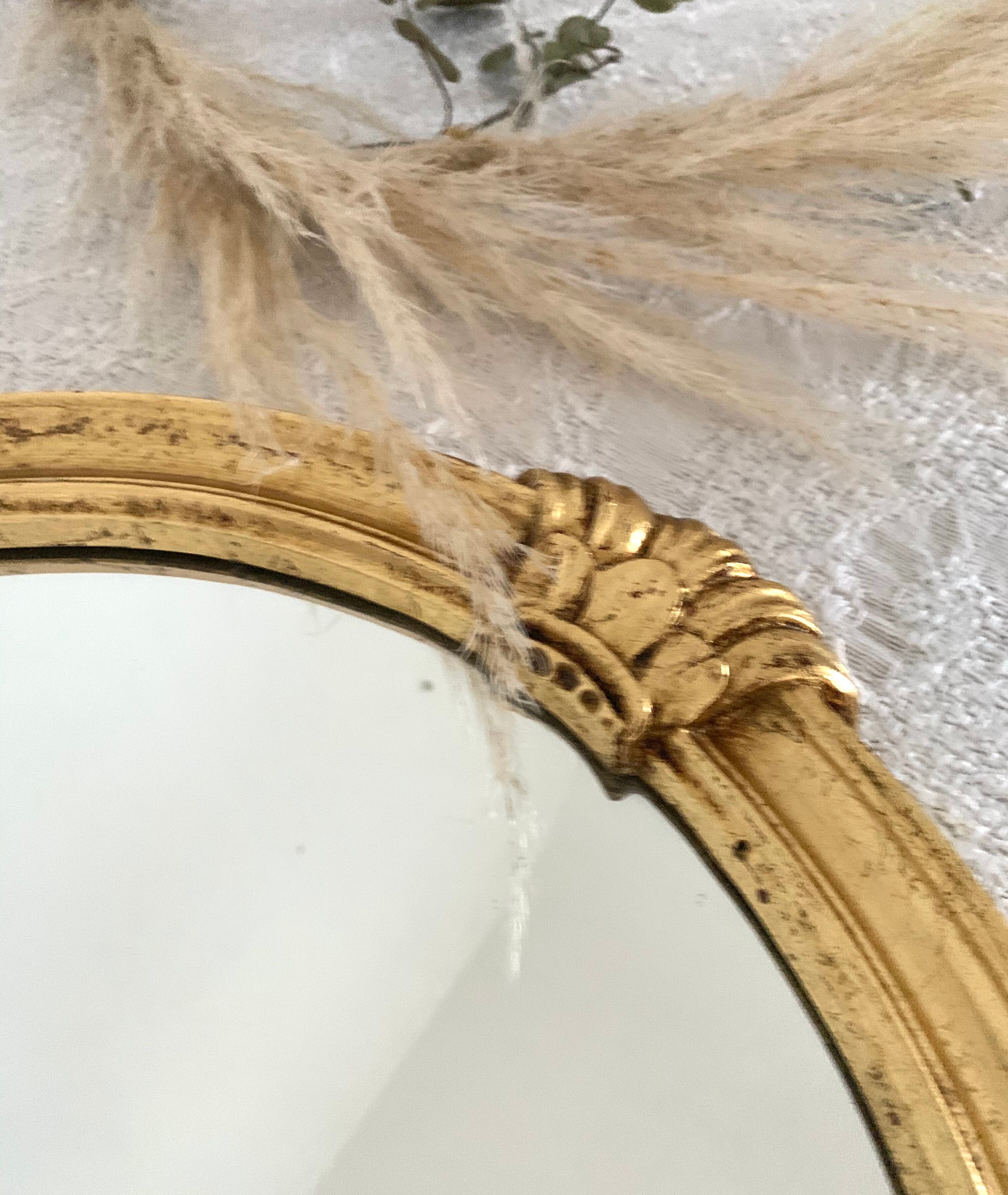 Golden wooden mirror  42x61cm