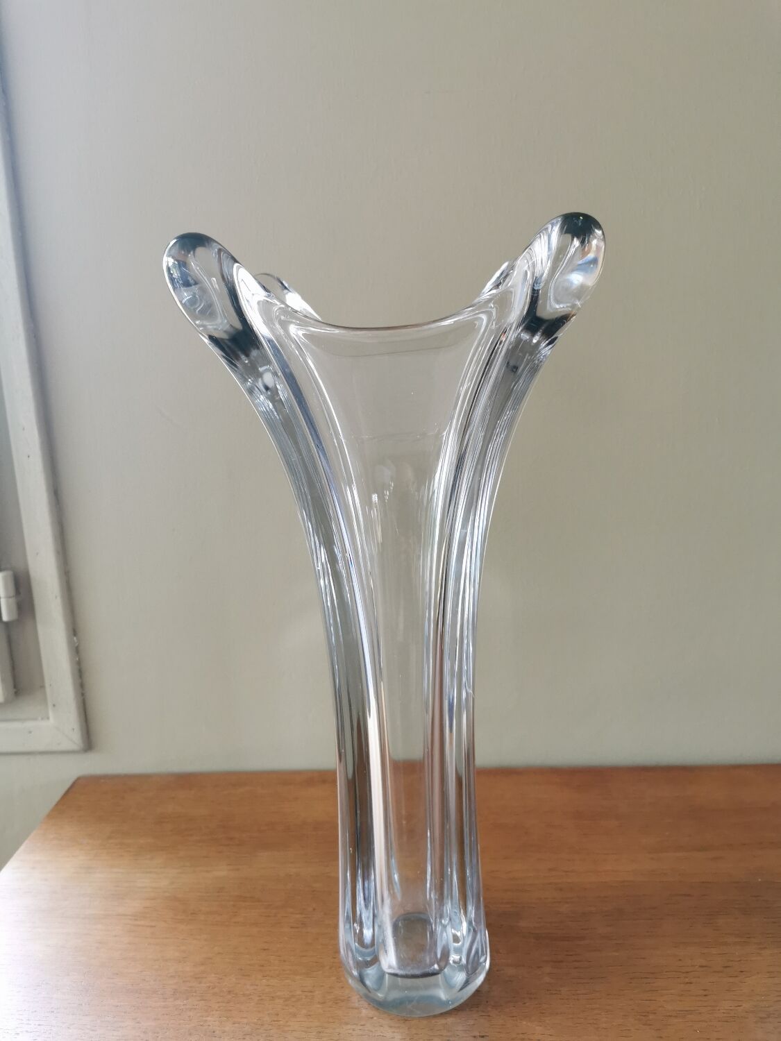 Vintage crystal vase