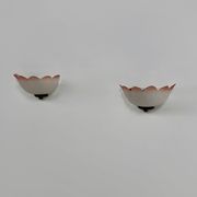 Vintage "flower" wall sconces, glass, France, 1970.