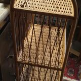 Mini rattan shelf