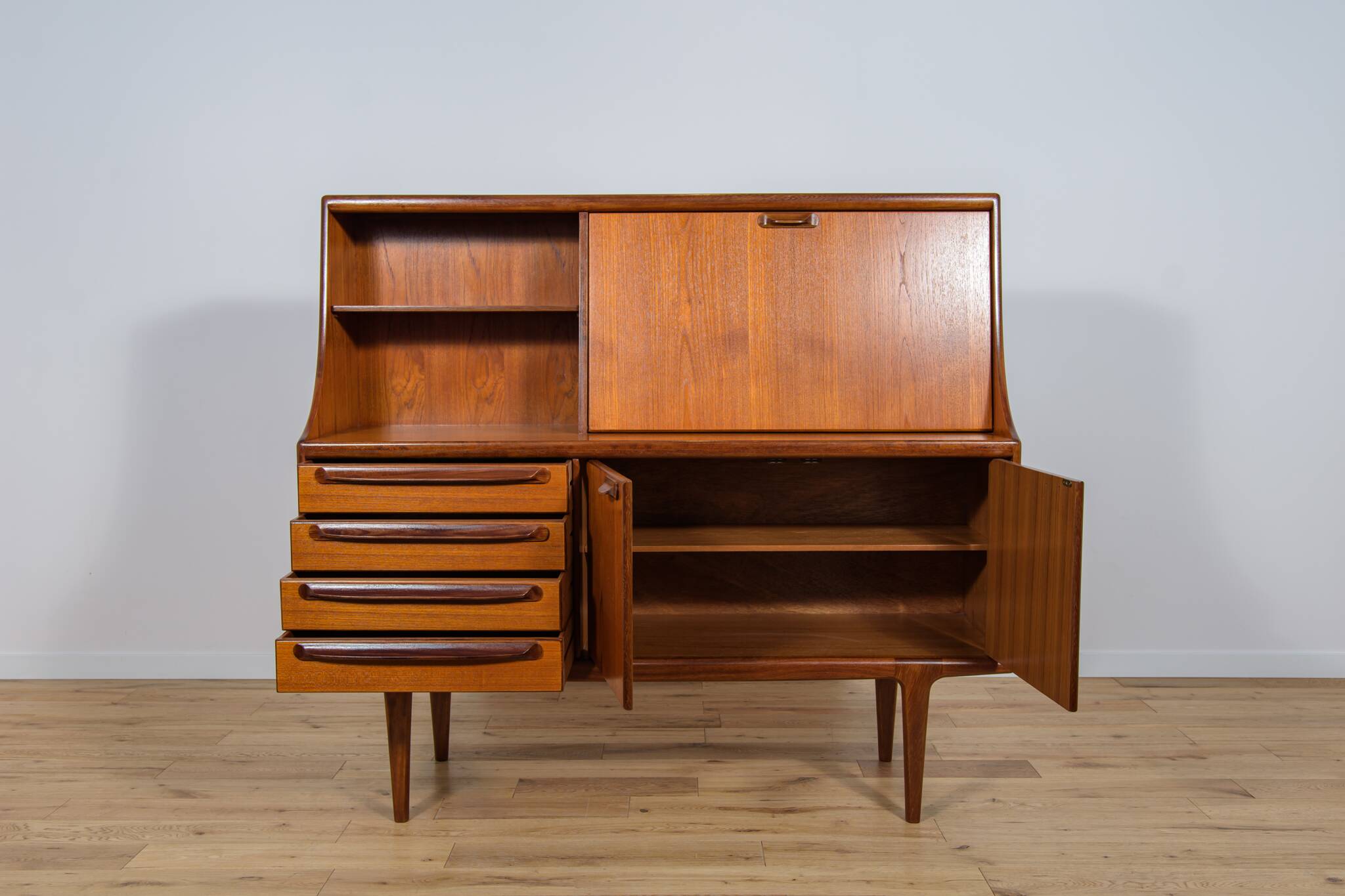 Mid-Century Teak High Sideboard by John Herbert for A. Younger Ltd, 1960s