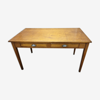 Old oak administration table or desk