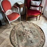 Tapis rond ancien