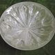 French Art Deco White Pâte de Verre Platform with Abstract Tulip Design 5145