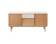 Enfilade Capri, low buffet in lacquer and rattan, brand Red Edition.