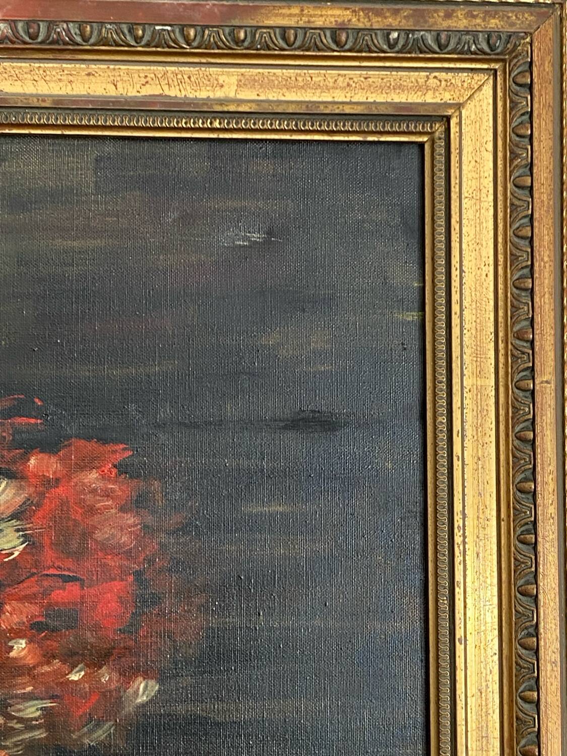 Oil on canvas, still life, framed, large format, Gaultier M