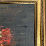 Oil on canvas, still life, framed, large format, Gaultier M