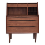 Commode danoise des années 1960, état d'origine, miroir pliable, bois de teck massif.