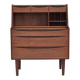 1960s, Danish chest of drawers, original condition, foldable mirror, solid teak wood.